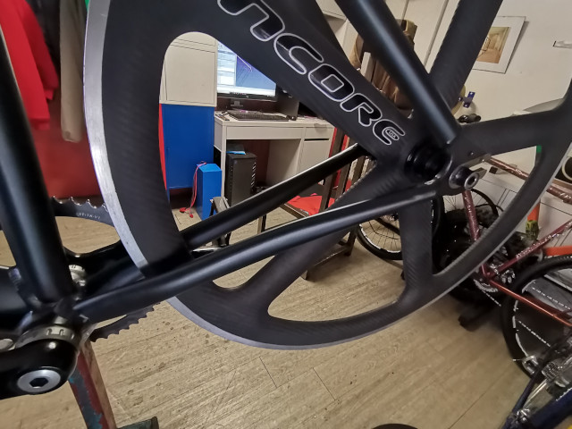 Cobannos cycles reparation cadre fixie alu noir anodisé 9
